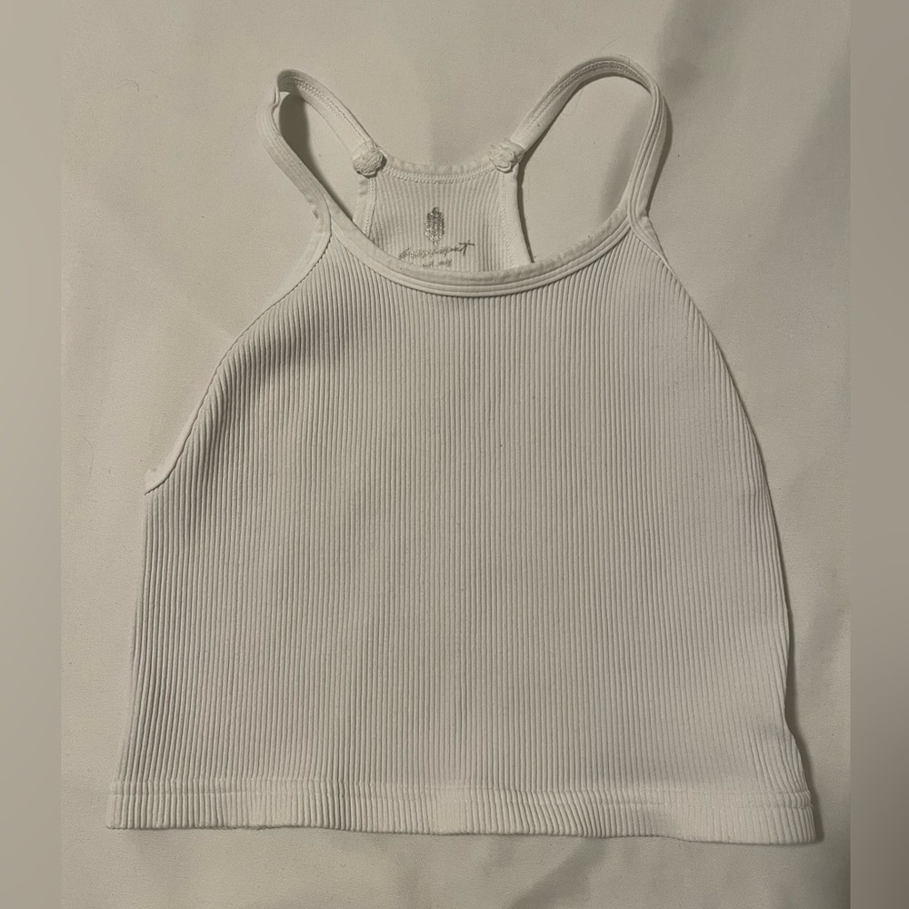 white never worn Free People Happiness Runs Crop Tank size M/L